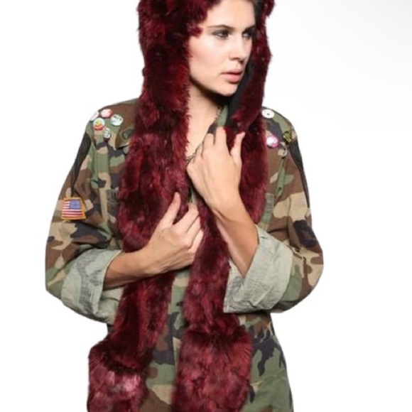 SpiritHoods Rave Hood Rare Red Dragon Wolf - Picture 5 of 12